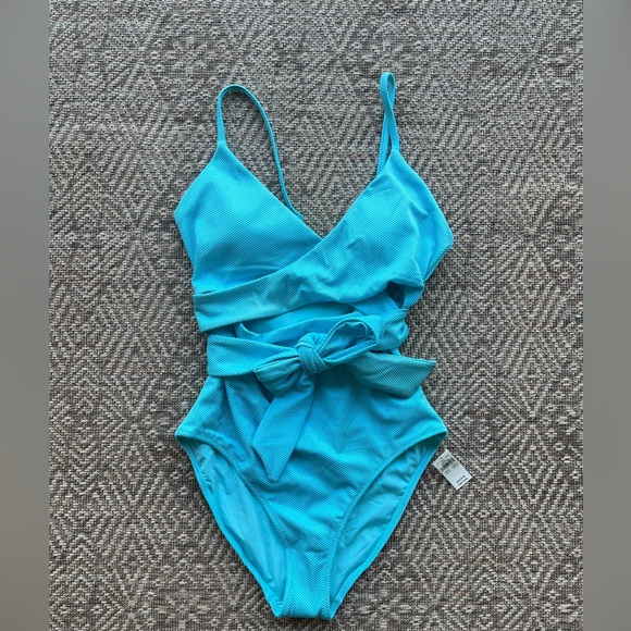 aerie Other - Aerie Blue One Piece Swimsuit Wrap Design